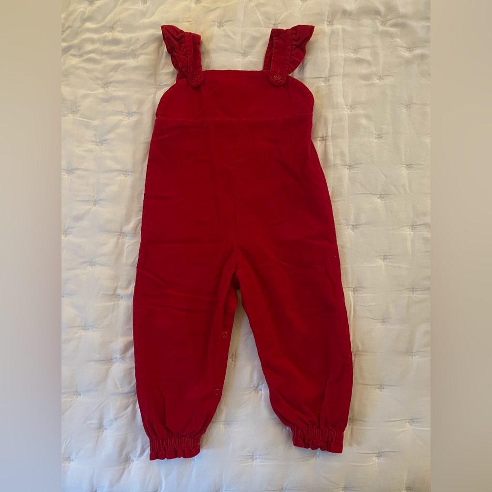 Red Corduroy Beaufort Bonnet Overalls